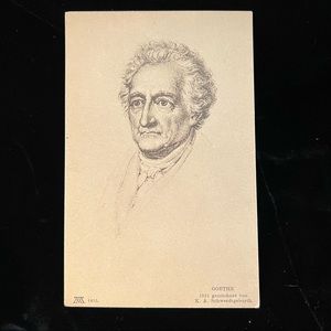 Postkaret of Johann Wolfgang von Goethe 1921